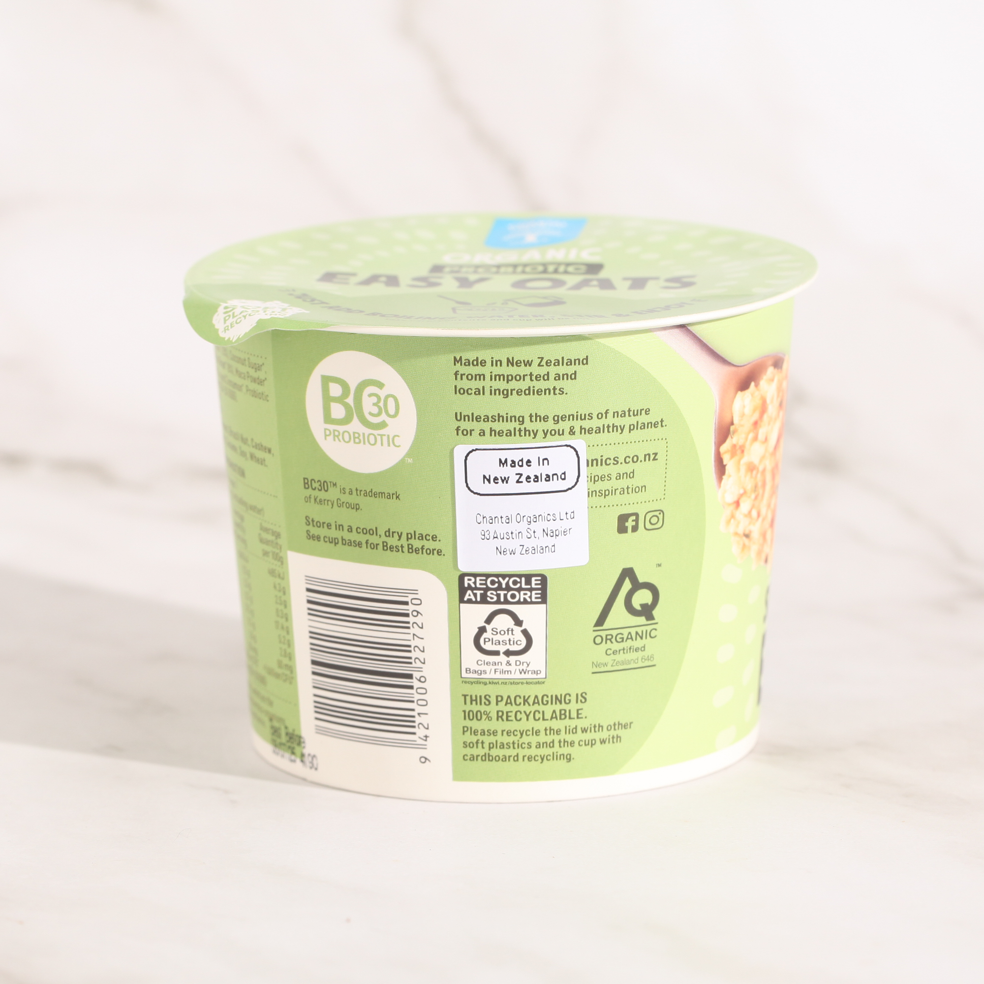 Probiotic Easy Oats Spiced Apple & Maca - Chantal Organics